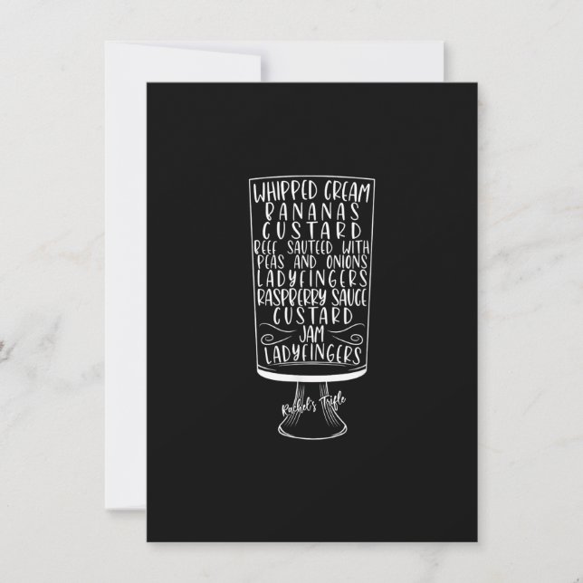 Freunde von Erntedank Rachel's Trifle Whipped Crea Einladung (Vorderseite)