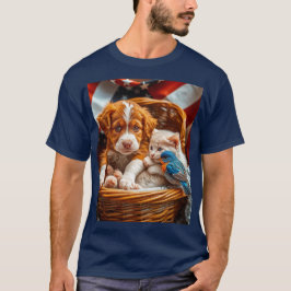 Freunde von Rot, Weiß und Blau T-Shirt