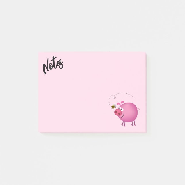 Freunde von Schweinefleisch und Bienen Post-it Klebezettel (Vorderseite)