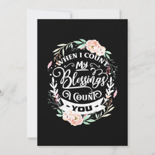 Freunde Wenn ich meinen Segen zähle Einladung