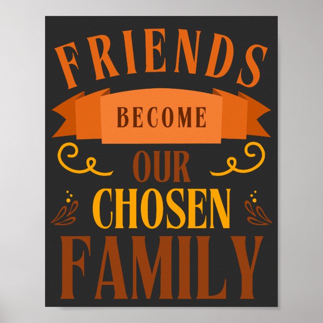 Freunde werden unser ausgewählter Tag der Familien Poster (Vorne)