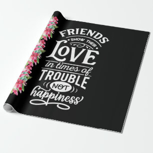 Freunde zeigen ihre Liebe Geschenkpapier