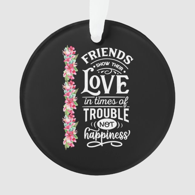 Freunde zeigen ihre Liebe Ornament (Vorderseite)
