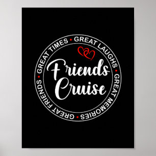 Freundes Kreuzfahrt 2026 Urlaubsreise Kreuzfahrt F Poster