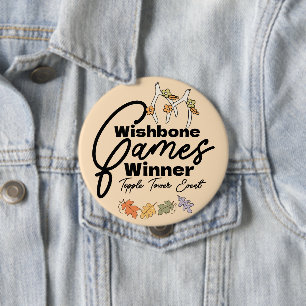Freundesdankfest-Wishbone-Spiele-Gewinner-Button Button