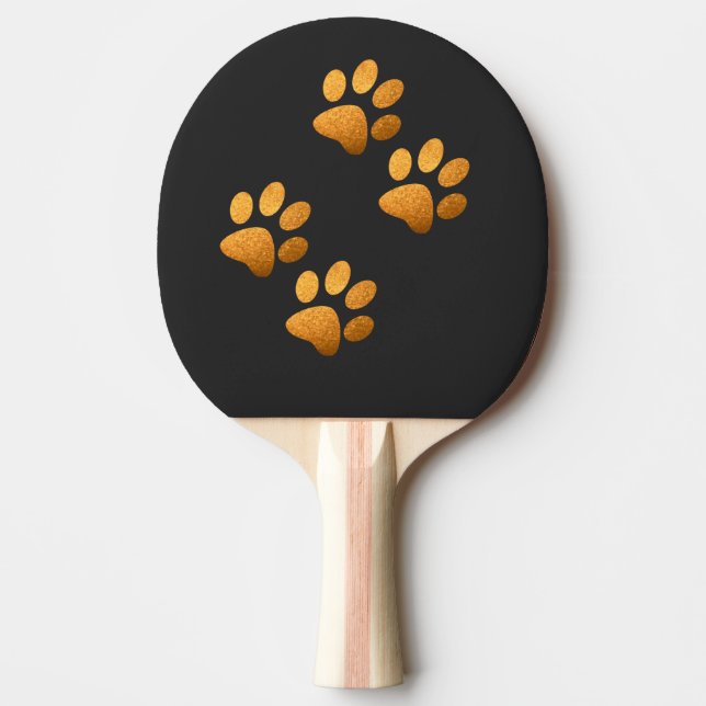 Freundhund funkelt orange tischtennis schläger (Vorderseite)