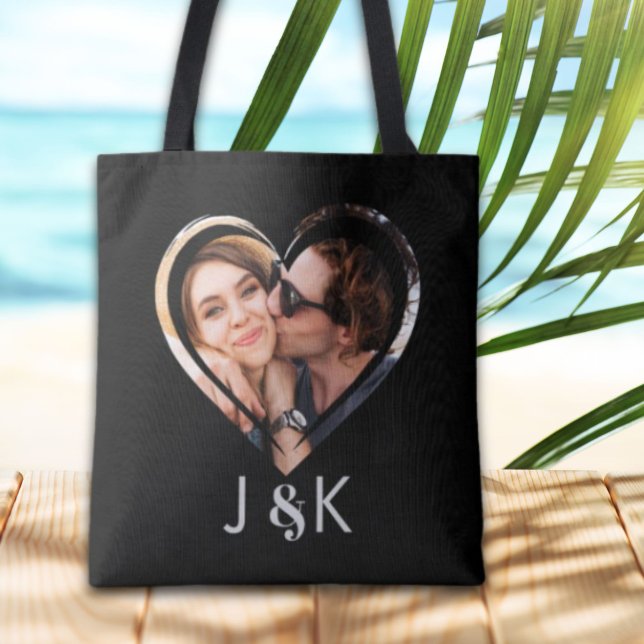 Freundin Boyfriend Verabredete Couple Foto Collage Tasche (Girlfriend Boyfriend Dating Couple Photo Collage Tote Bag)