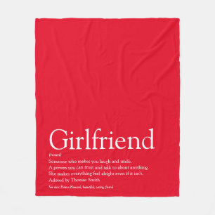 Freundin Definition Cool Lustig Rot Fleecedecke