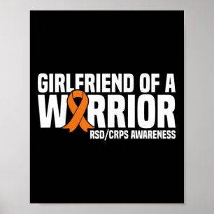 Freundin eines Kriegers Orange Ribbon Rsdcrps Awar Poster