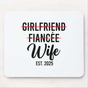 Freundin Fiancee Ehefrau Hochzeit Verheiratet Groo Mousepad