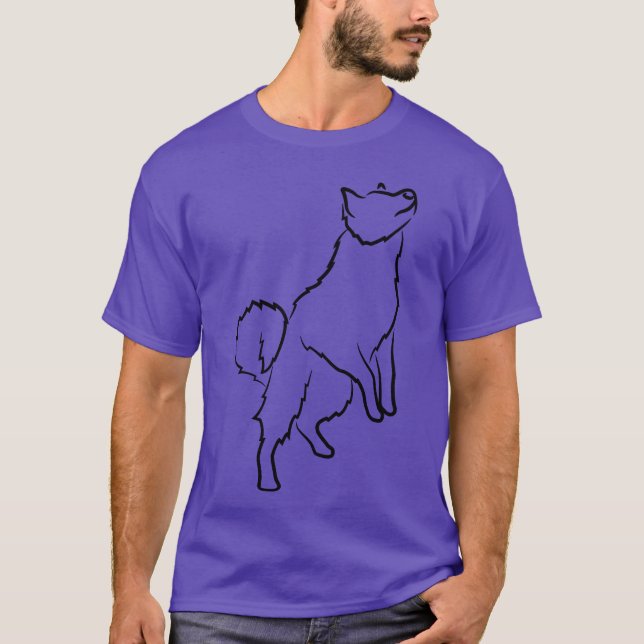 Freundin Hunde Sketch T-Shirt (Vorderseite)