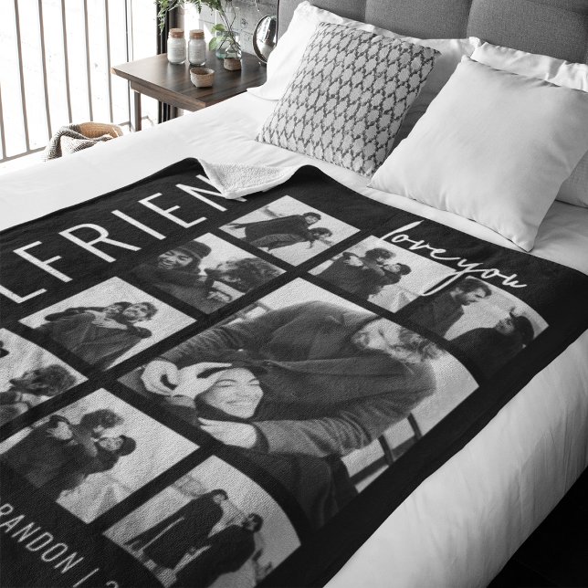 Freundin | Liebe | FotoCollage Fleecedecke (Von Creator hochgeladen)