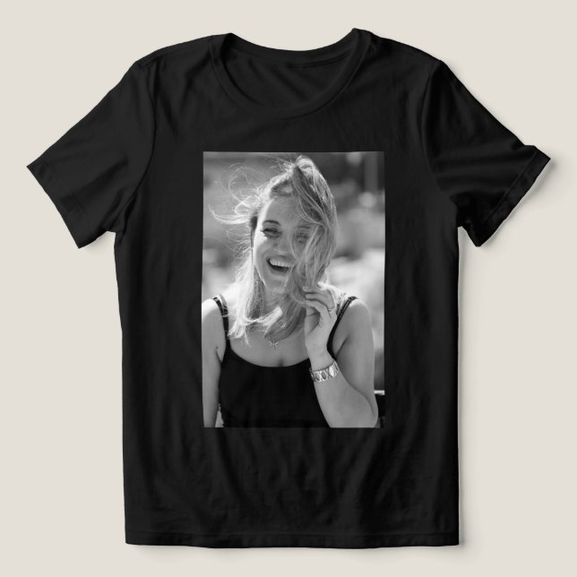 Freundin oder Freund Lade Dein eigenes Bild hoch  Tri-Blend Shirt (Design Vorderseite)