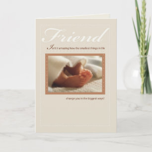 Freundinnen Herzlichen Glückwunsch New Baby Feet Karte