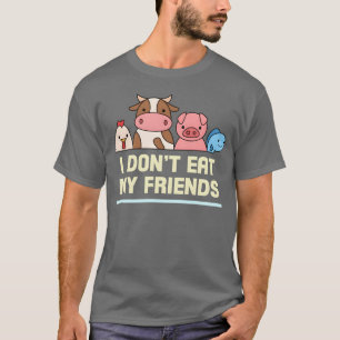 Freundinnen Hühnerkuhfisch Design für Vegane Mensc T-Shirt