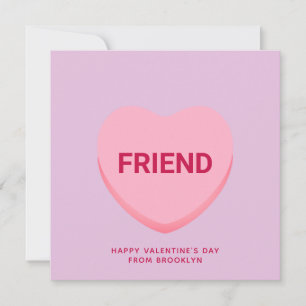 Freundinnen lila Konversation Herzstück Valentinst Karte