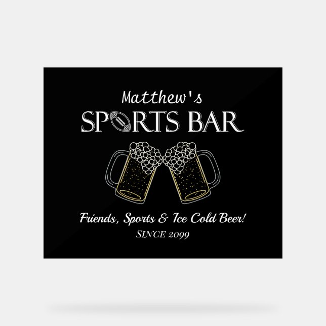 Freundinnen, Sport & Biere - Sportsegment - Akryll Acrylschild (Vorderseite)