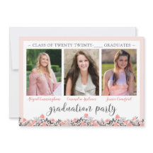 Freundinnen und Schüler Graduierungsparty Blush