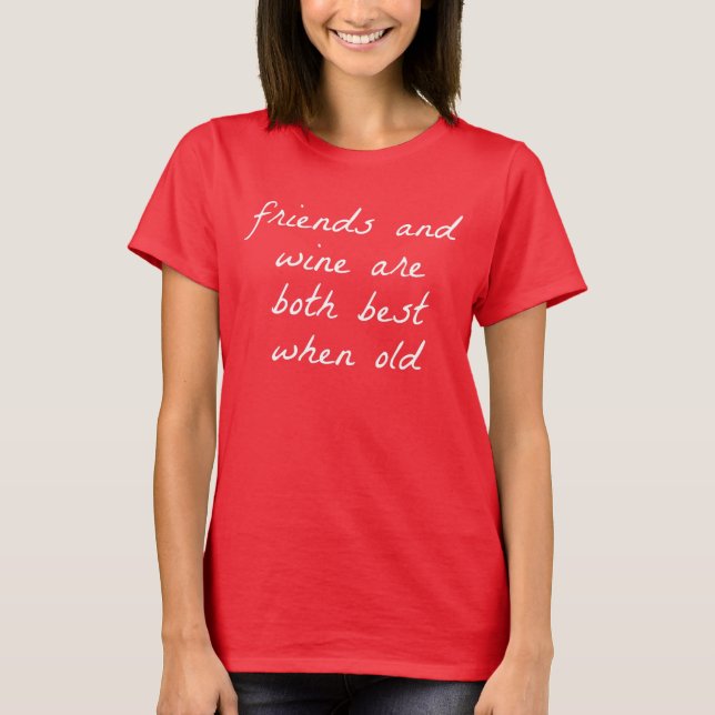 Freundinnen und Wine Women's Basic T - Shirt (Vorderseite)