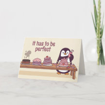 Freundinnen Valentinstagskarte mit Pinguin-Cake-De