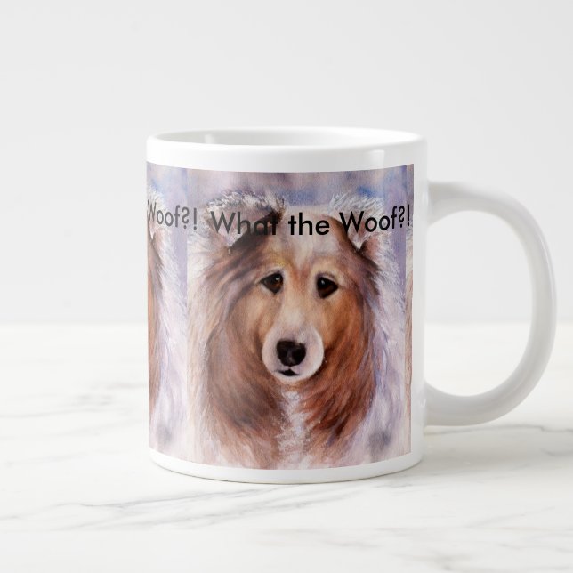 FREUNDLICH GOLDEN COLLIE DOG Jumbo-Tasse (Rechts)