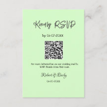 freundlich Hochzeit RSVP Scan QR-Code einfach mode