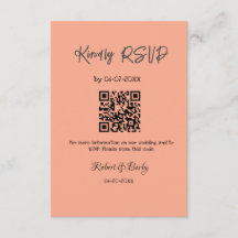freundlich Hochzeit RSVP Scan QR-Code einfach mode