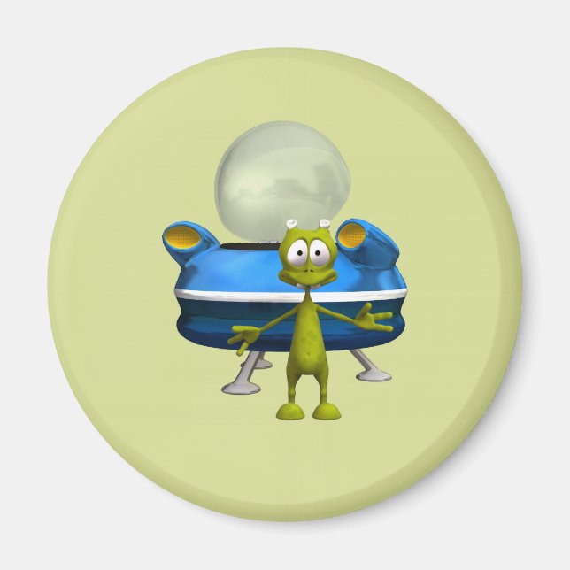 Freundliche Alien Magnet (Vorne)