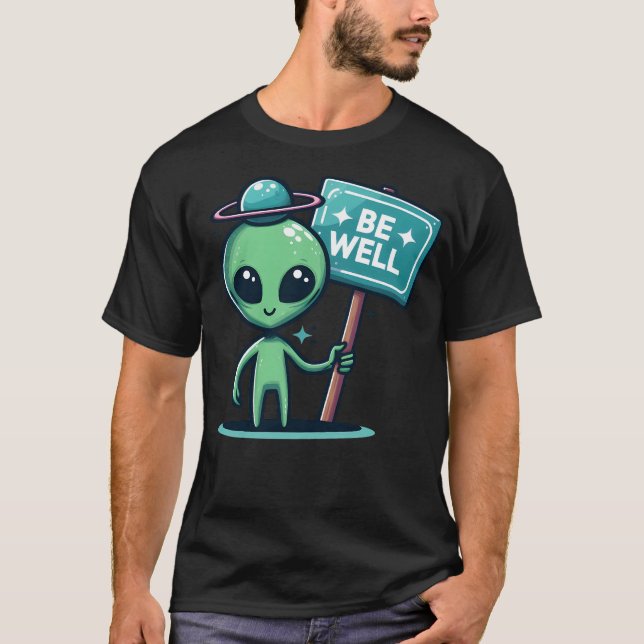 Freundliche Alien T-Shirt (Vorderseite)