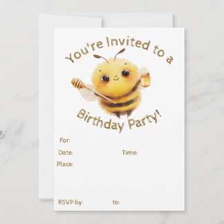 Freundliche Bee-Einladung Einladung