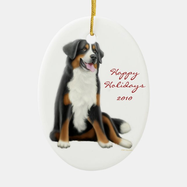 Freundliche Bernese Keramik Ornament (Vorne)