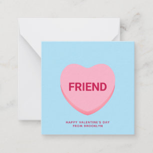 Freundliche blaue Konversation Herzstück Valentins Mitteilungskarte