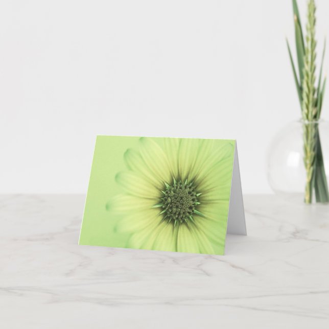 Freundliche, blumengeschmückte Fotokarte mit inner Karte (Vorderseite)