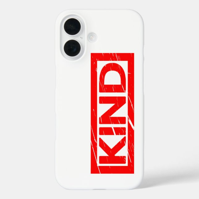 Freundliche Briefmarke iPhone 16 Hülle (Rückseite)