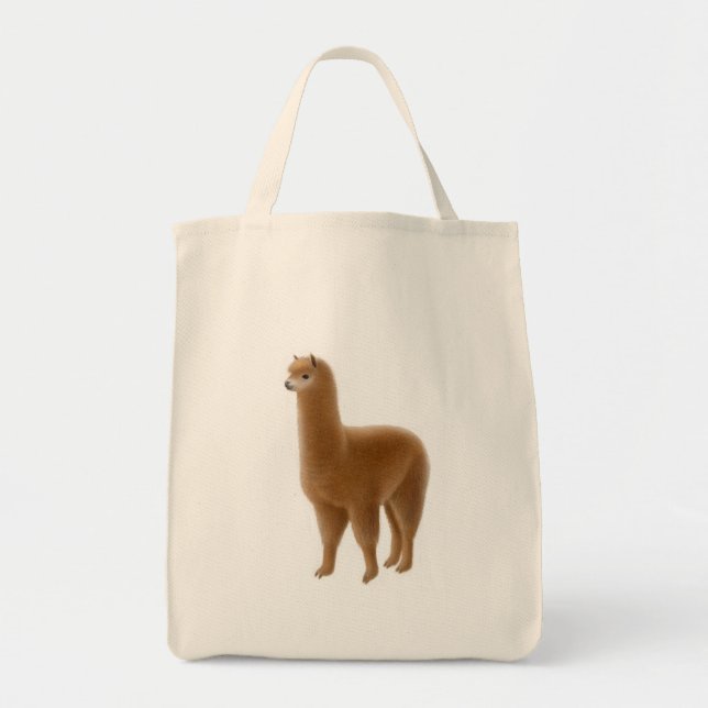 Freundliche Brown-Alpaka-Taschen-Tasche Tragetasche (Vorne)