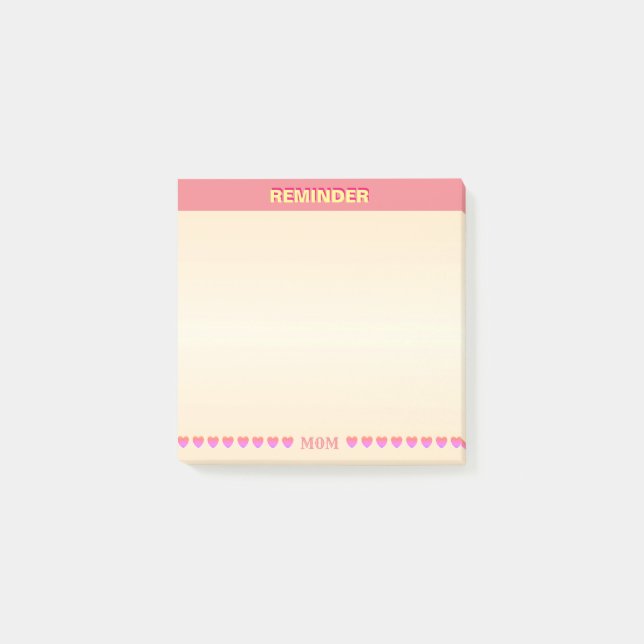 Freundliche Erinnerung Post-it Klebezettel (Vorderseite)