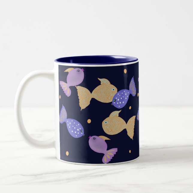 Freundliche Fish Zweifarbige Tasse (Links)