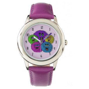 Freundliche Fuzzles Niedliche Kreaturen Mädchen Ar Armbanduhr