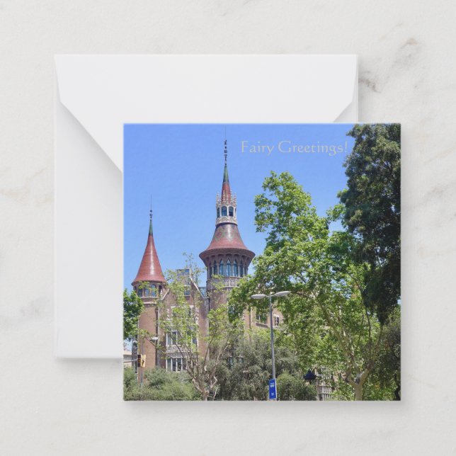 Freundliche Grüße! Mitteilungskarte (Vorderseite)