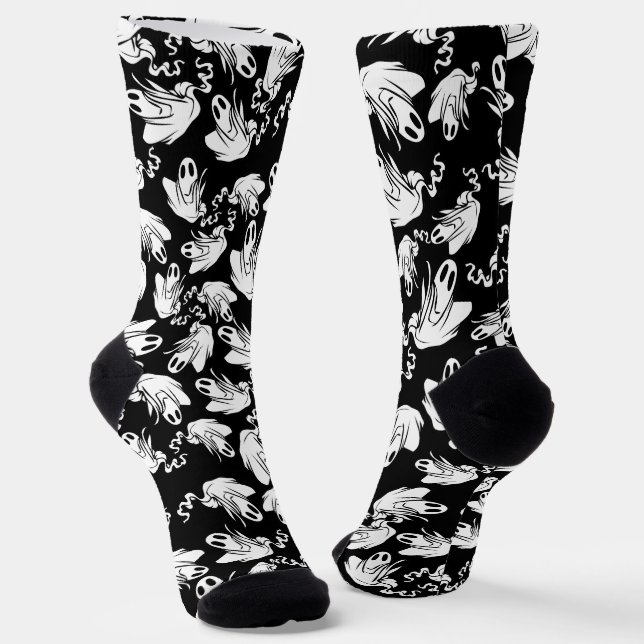 Freundliche Halloween-Geister  Socken (Gewinkelt)