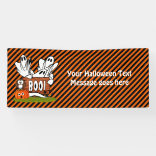 Freundliche Halloween Geister und Pals Banner