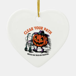 Freundliche Jack-o-Lantern-Sicherheit Keramik Ornament