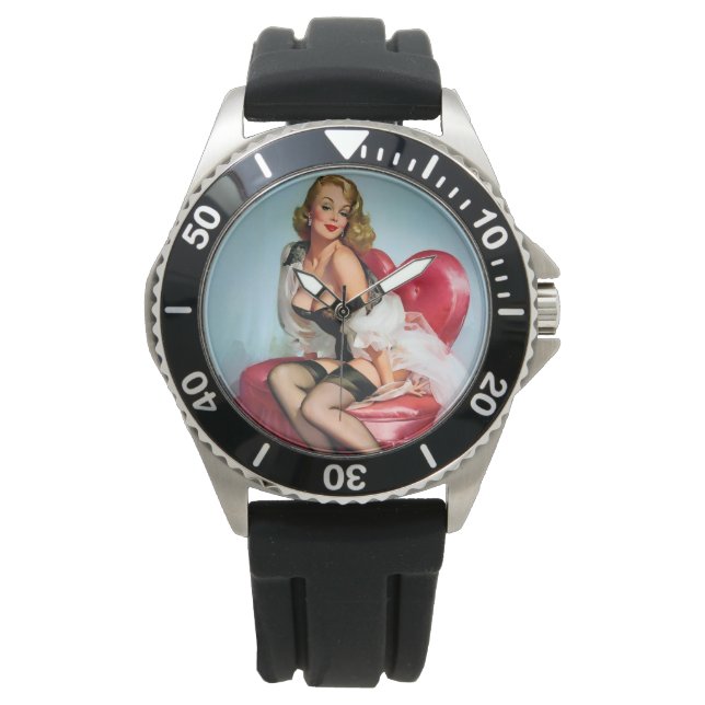 Freundliche Männer Armbanduhr (Vorderseite)