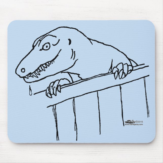 Freundliche Nachbarschaft Dinosaur Mousepad (Vorne)