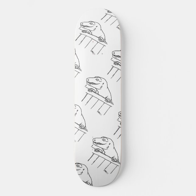Freundliche Nachbarschaft Dinosaur Skateboard (Vorderseite)