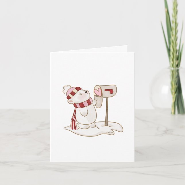 Freundliche Note Valentine Grußkarte Karte (Vorderseite)