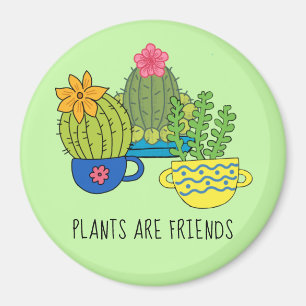 Freundliche Pflanze Succulent Magnet
