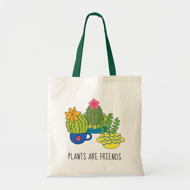 Freundliche Pflanze Succulent Tote Bag Tragetasche (Vorne)