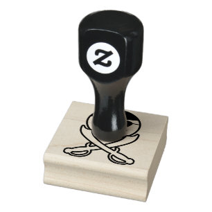 Freundliche Piratenflagge Smile Face Pirate mit Sc Gummistempel