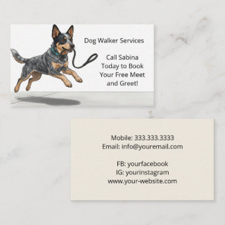 Freundliche professionelle Hundesportserviceleistu Visitenkarte